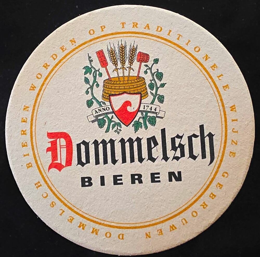 Dommelsch Bieren Round Beer Coaster - Breweriana Collectible Coaster Set Of 4